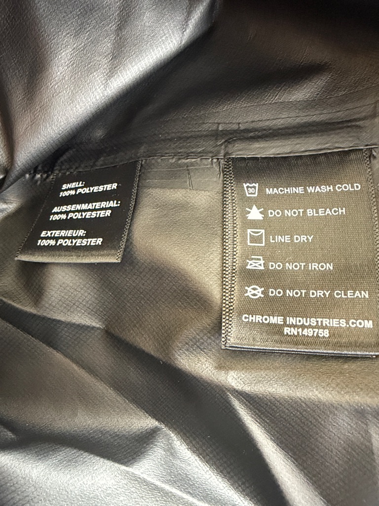 Nwt Chrome Industries Storm Signal Waterproof Hooded Jacket Women’s Large Blue — image 8 of 8